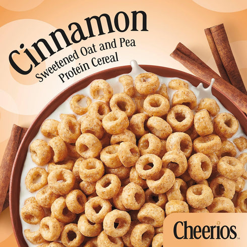 Cereal,Cinnamon,8g Size,15 oz,(Pack 2) Cheerios Protein Protein,Family