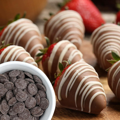 5 Dark Chocolate Melting Wafers, Pound Bulk Bag, Chocolate, Melting Chocolate Candy Discs For Baking, Dipping