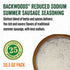 Summer 25 20.5 Packet Packet LEM Products Backwoods Reduced Sodium Sausage Cured Sausage Seasoning, Ideal for Wild