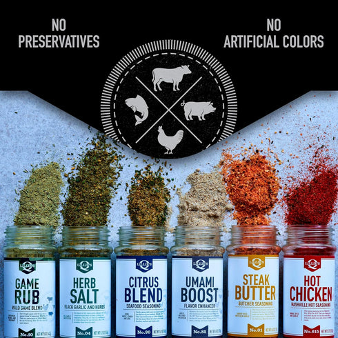 Lillie’s Q Steak Butter Seasoning, All-In-One with Butter, Garlic, Salt & Black Pepper, 6 oz