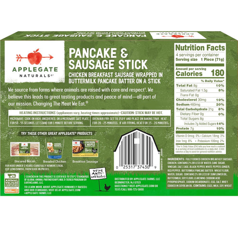 Applegate , Pancake & Chicken Sausage Stick