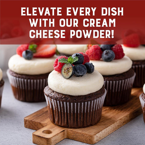 1.5 lb (24 oz) 100% Judee's Powdered Cream Cheese - - Delicious and Gluten-Free and Keto-Friendly - Great for Dips