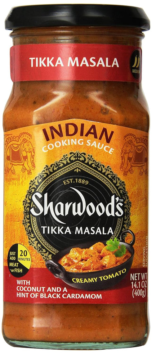Sharwood's Indian Cooking Sauce 3 - Tikka Masala and Butter Chicken - Bottles