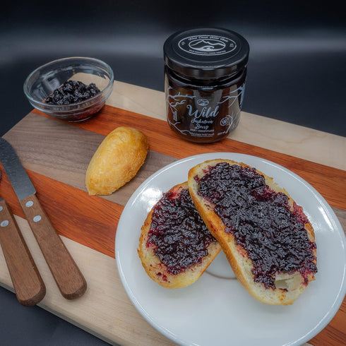 11.5 oz 326 250 ml Wild Saskatoon Berry Jam | / g / | Local | West Coast Wild Foods