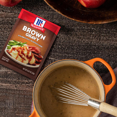 Packet, 0.87 oz McCormick Brown Gravy Mix Seasoning
