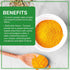 1 100% Organic Turmeric Powder Pound Jar by Jiva Organics - Raw with Curcumin - Lab Tested & Reports Available - Raw