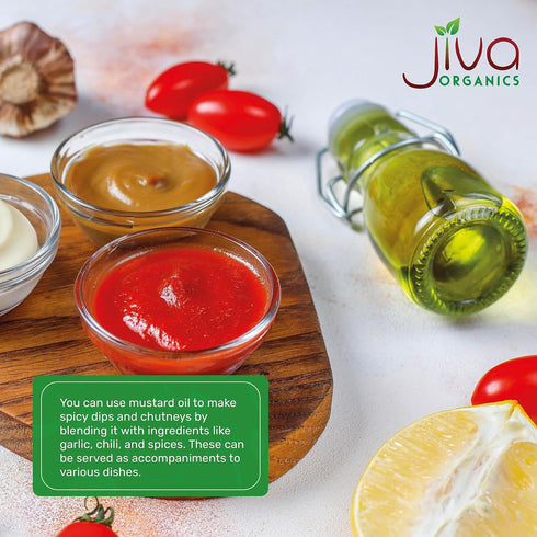 1 (33.8 Jiva Organics Organic Mustard Oil Liter Bottle Ounce) - Non-GMO, Premium, Cold Pressed