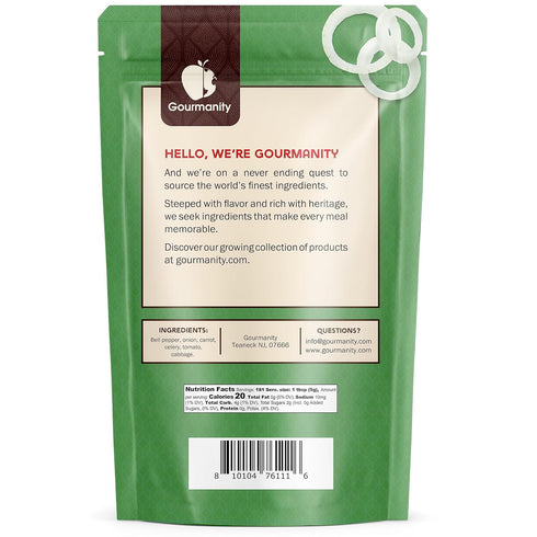 10oz Tasty Vegetable Soup Blend, Dehydrated Vegetables for Ramen Toppings, Stews, and Emergency Food, Bulk Resealable