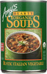Amys Soup, Vegan Hearty Rustic Italian Vegetable Soup, Gluten Free, Made With