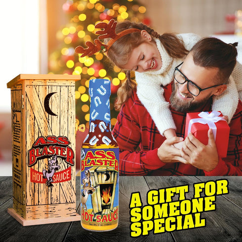 Premium Gourmet Blaster Hot Sauce, Ultimate Habanero Gift Set with Outhouse Box