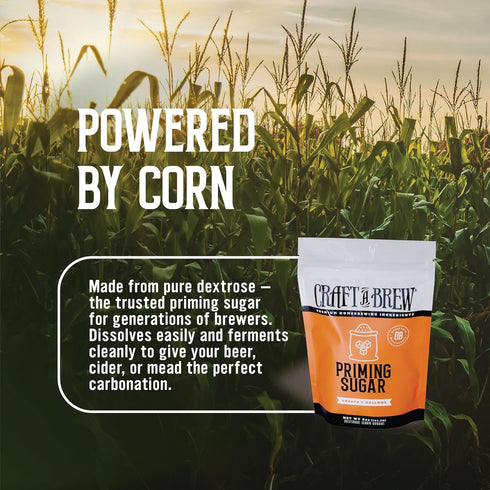 5 Pack 5 oz Craft A Brew - Priming Sugar - Dextrose - Corn Sugar - For At Home Beer Brewing - Prepares Homebrew