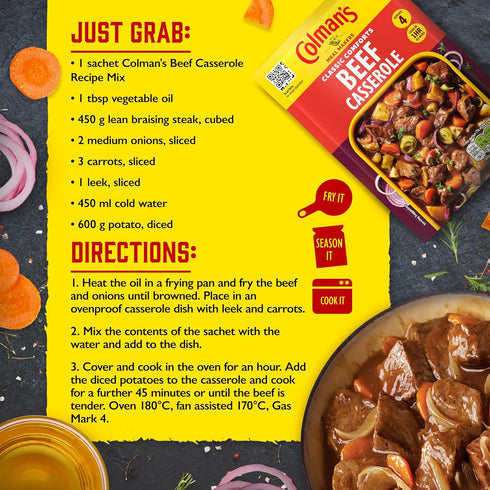 40 Colman's Beef Casserole Mix, g