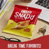 21.6oz (6 Cheez-It Snap'd Cheese Cracker Chips, Thin Crisps, Lunch Snacks, Double Cheese, Case Pouches)