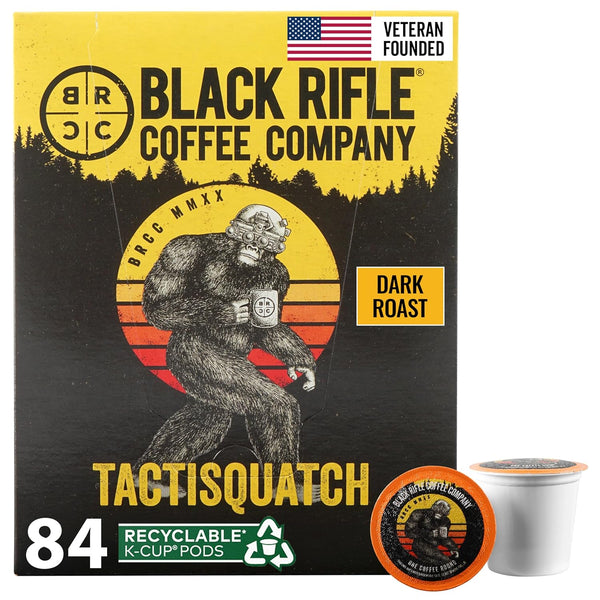 Black Rifle Coffee Company Dark Roast Coffee Pods 100% Arabica, Bold, Smoky