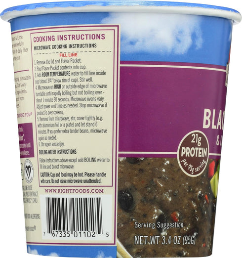 3.4 oz Dr. McDougall's Vegan Black Bean & Lime Soup