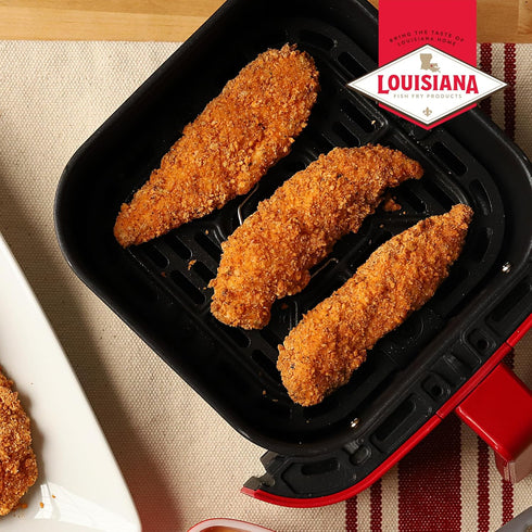 5 oz (Pack 6) 2 lbs Louisiana Fish Fry, Air Fryer Chicken Coating Mix, of Each Box Coats of Chicken - Easy to Cook Air