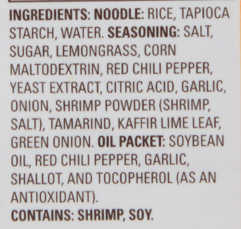 1.6 oz (Pack 12) Thai Kitchen Gluten Free Lemongrass & Chili Instant Rice Noodle Soup