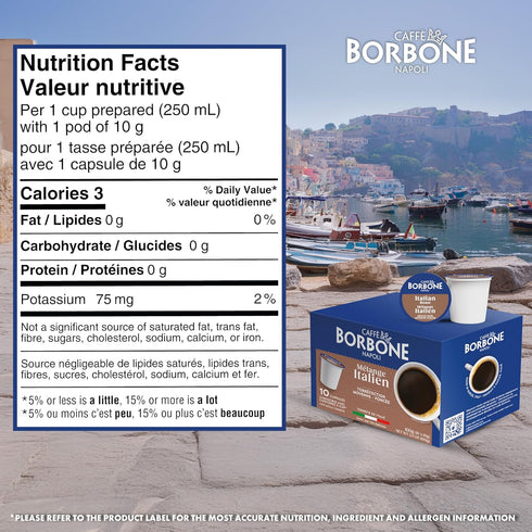 (60 Count) Caff Borbone Italian Roast Coffee Medium Dark Roast, Arabica & Robusta Blend, Roasted in Italy for a Bold