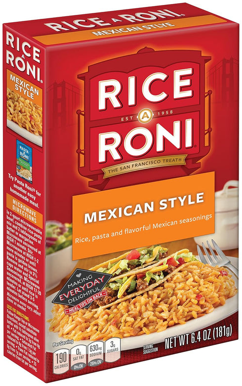 6.4 OZ (12 Pack) Rice-A-Roni Mexican Style