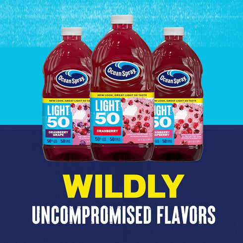 Cran50 64 Oz (Pack 8) Ocean Spray Cranberry Grape Juice Drink, Fl Bottle