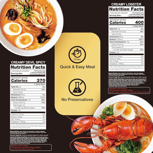 Pack 6 (2 O'scallion of Ramen Noodles (Variety flavor))