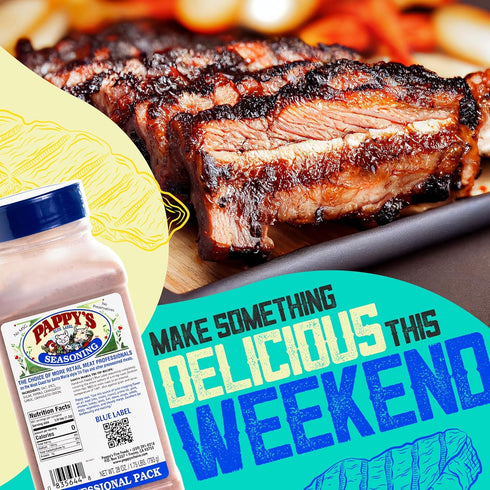 Pappy's Choice Seasonings - Less Salt. Perfect for bbq and smoked brisket, steak, beef, chicken, fajita, hogs, rib