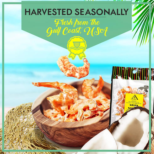 (6 Pack) Dried Louisiana Shrimp - Made Fresh in the USA