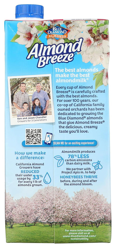 32 Oz Blue Diamond, Almond Milk Vanilla Unsweetened, Fl