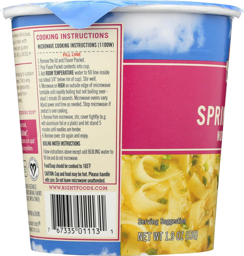 1.9-Ounce Dr. McDougall's Right Foods Vegan Spring Onion Noodle Soup, Cup