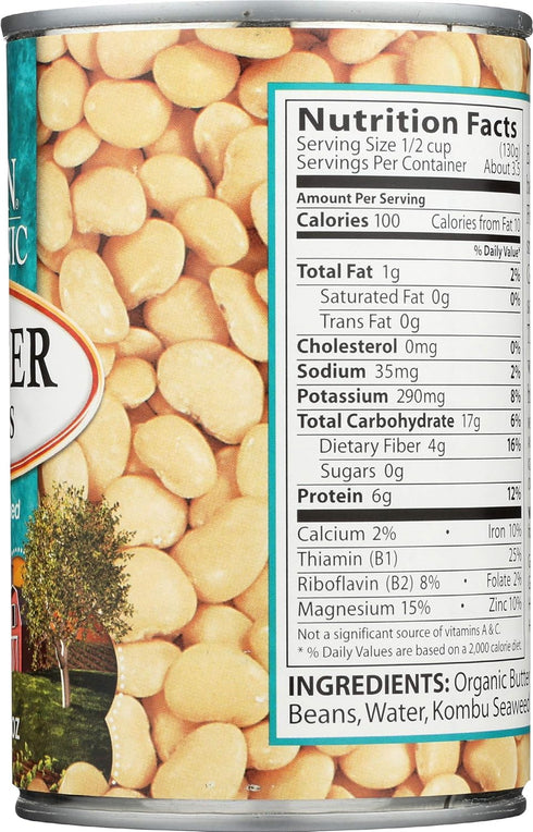 15 Eden Butter Beans, Ounces