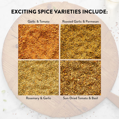 4 oz (3 Pack), DeLallo Italian Seasoning Shaker, Container, with Garlic, Pepper & Tomato, Sun-Dried Tomato, Rosemary