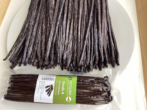 2oz Tahitian Vanilla Beans Grade A for Extract, Cooking and Baking by