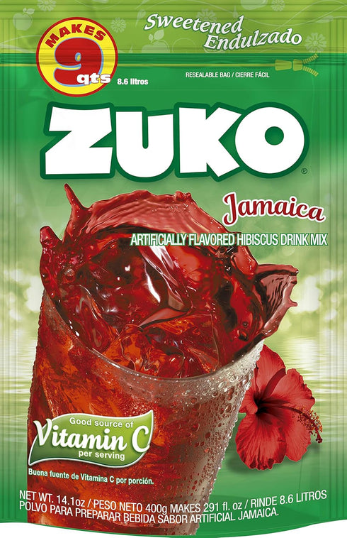 Pack, 14.1 oz, Pack 6 Zuko Jamaica Instant Powder Drink Family