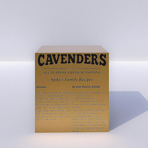 8 oz (pack 4) 4 Pack Cavender's All Purpose Greek Seasoning - of and exclusive Cavender's Recipe box!