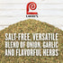 Lawry's Salt Free All Purpose Recipe Blend Seasoning, 13 oz - Versatile Salt Free Seasoning for Protein, Vegetables,