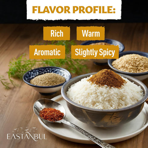 4.94oz, Eastanbul Baharat Spice Blend, Baharat Spice, Seasoning For Turkish & Middle Eastern Dishes, Turkish Seasoning