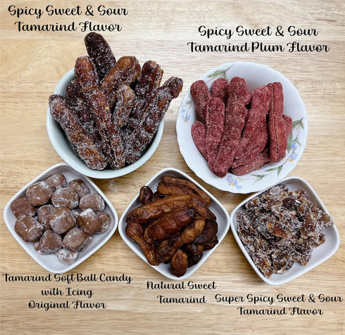 Seedless Fresh Dried Real Fruit Tamarind, See-Chom-Phoo, 150 g. (5.29 Oz.)
