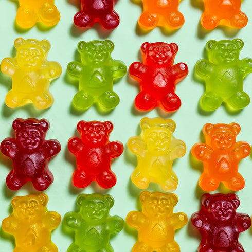 Gummy 3 (Pack 12) Black Forest Bears Candy, Made With Real Fruit Juice, Ounce Pouches