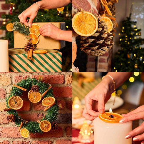 3oz 85g TASTELLA Dried Orange Slices, Cocktail Garnishes for Drinks, Dried Fruit for Cocktails, Dehydrated Orange