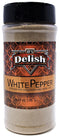 White Pepper by Its Delish, Ground, 7 Oz. Medium Jar