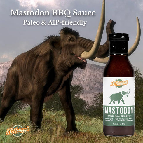 KC Natural Mastodon Paleo AIP BBQ Sauce, 14oz, 1 Pack