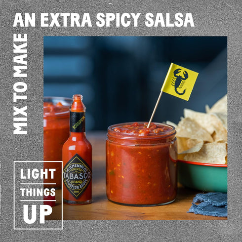 5 Oz (Pack 2) TABASCO Brand Scorpion Sauce, Fiery & Intense Hot Sauce, Glass Bottle, Bold & Hot, Scorpion Pepper