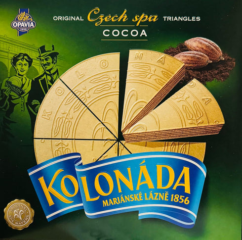 Opavia Tradicni lazenske trojhranky Kolonada 200g Original Czech Spa Triangles Cocoa (2-Pack)