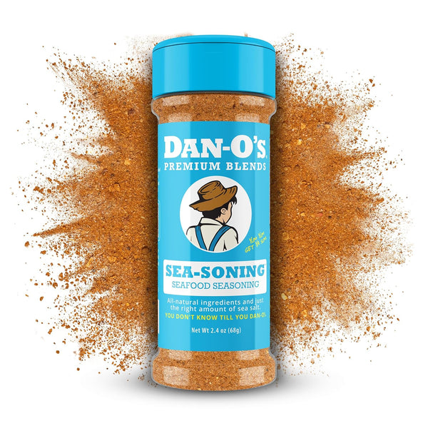 Dan-O's SEA-soning Seasoning, 2.4 oz Bottle, All-Purpose Seasoning for Fish, Shrimp, Seafood,