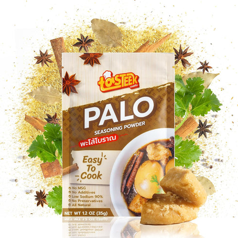 90% 1.2oz (35g) Tasteek Palo Seasoning Powder Authentic Thai Braised Pork Flavor All Natural No MSG Low Sodium Easy