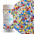 Sprinkle Pop Crash! Boom! Pow! Sprinkle Mix, Red Yellow Blue White Sprinkles for Superhero Themed Birthday