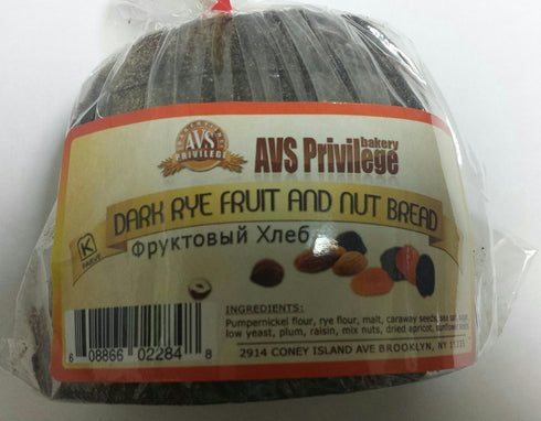 Gourmet Market Bakery European Fruit & Nut Dark Rye Bread Pack of 4