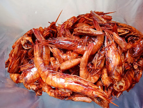 100g Colour Flavour Dried Red Shrimps (Oporo) | Premium Nigerian Dried Seafood | Natural Smoked Red Prawns for Cooking