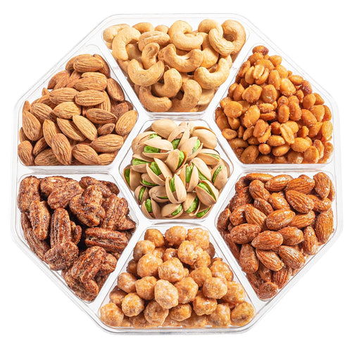 Mothers Day Nuts Gift Basket - Assortment of Sweet & Roasted Salted Gourmet Nuts - Food Gift Box for Mom, Her, Wife