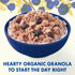 11 oz Cascadian Farm Organic Granola, No Added Sugar, Blueberry Vanilla Cereal, Resealable Pouch